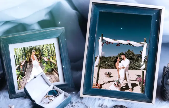 Beautiful Dreamy Wedding Day Frame 3D Slideshow